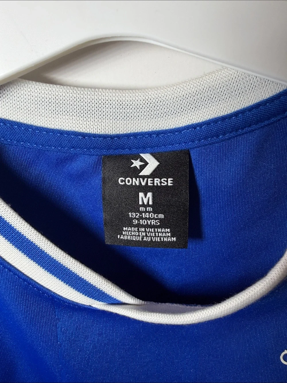 NWT BOYS 9 10 Converse Blue Athletic-Dept Kids Short Sleeve Jersey top shirt NEW